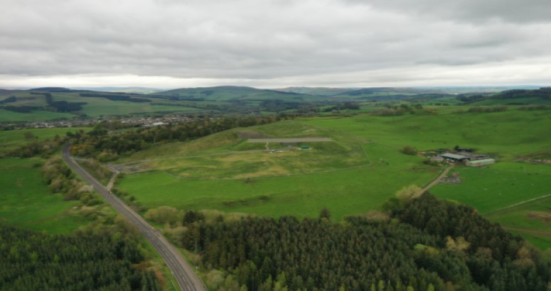 Aerial footage of £30m Clear Water Tank investment in the Scottish Borders 
